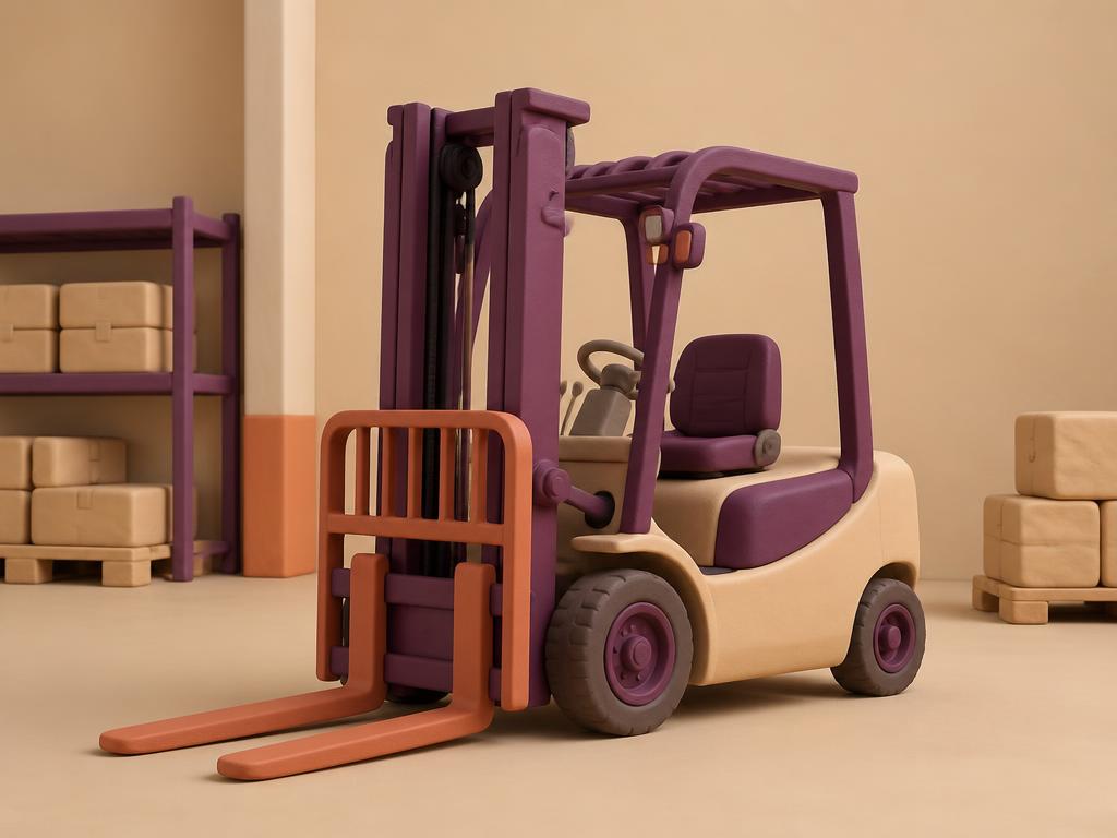 Depoda endüstriyel forklift
